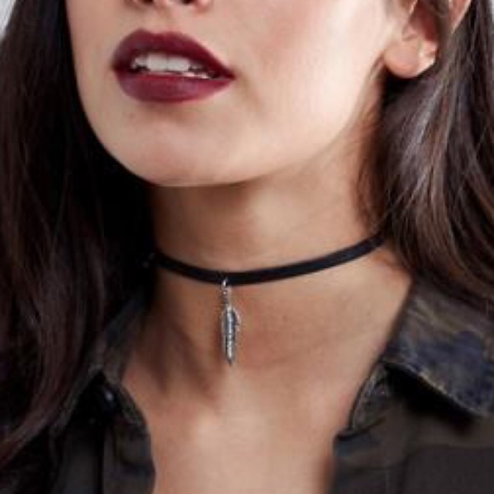 ASOS • Feather Choker Necklace